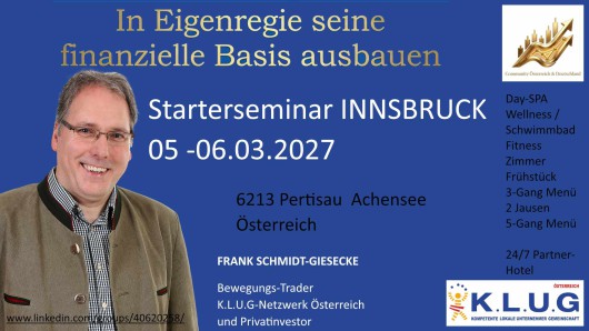 Systematisches Aktien-Trading mit Kurstrends - 2 Tage Starterseminar INNSBRUCK